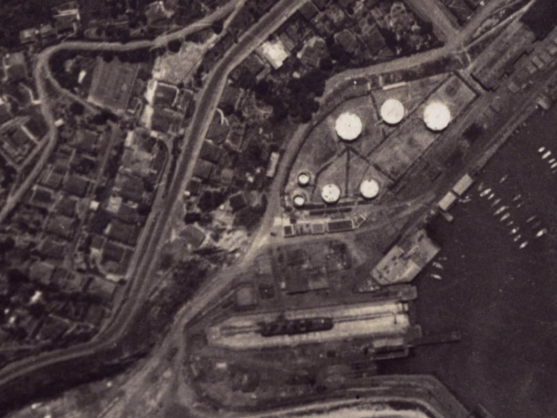32 Godley Quay from the air, 1925-1929