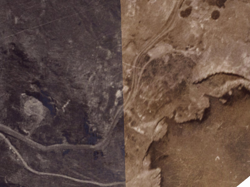 79–81 Sumner Road from the air, 1925-1929