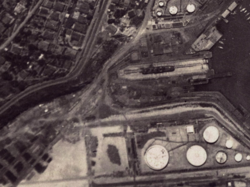 43 Godley Quay from the air, 1925-1929