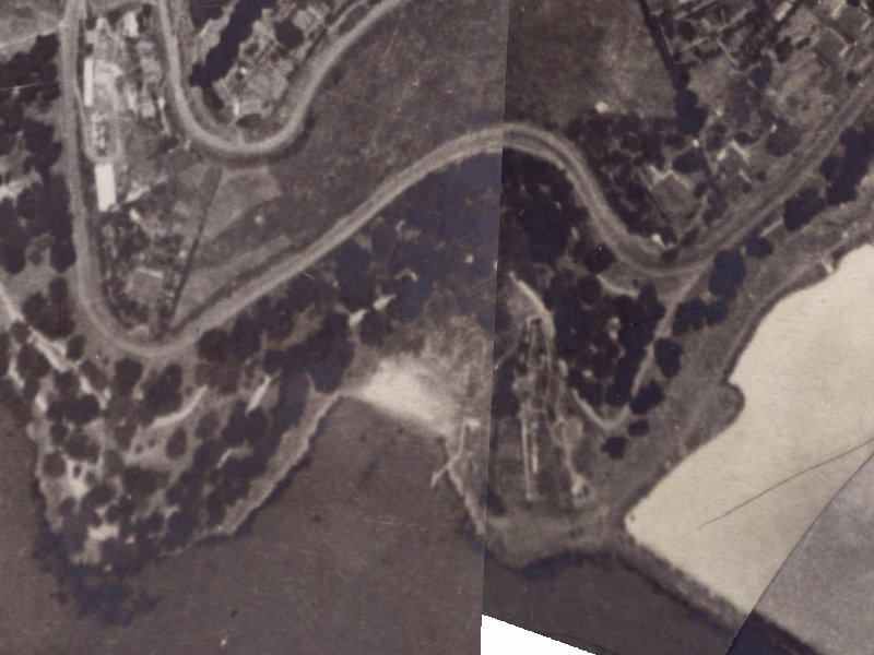 9–33 Park Terrace from the air, 1925-1929
