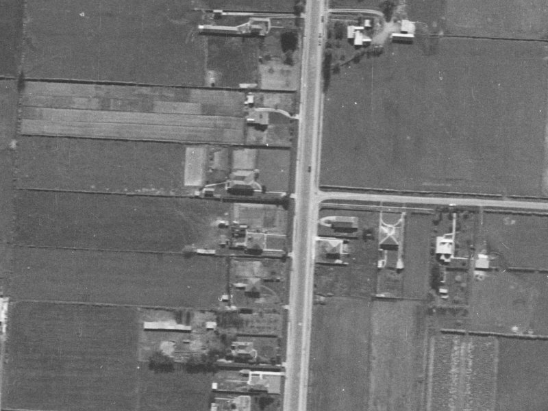 Manse Place from the air, 1940-1944