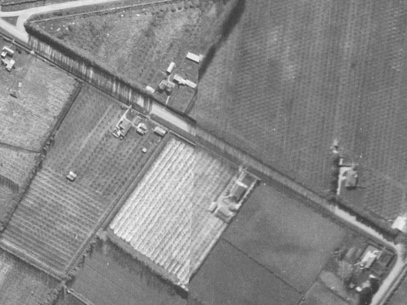 201A Sawyers Arms Road from the air, 1940-1944