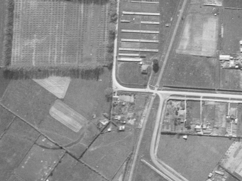 111-115 Northcote Road from the air, 1940-1944