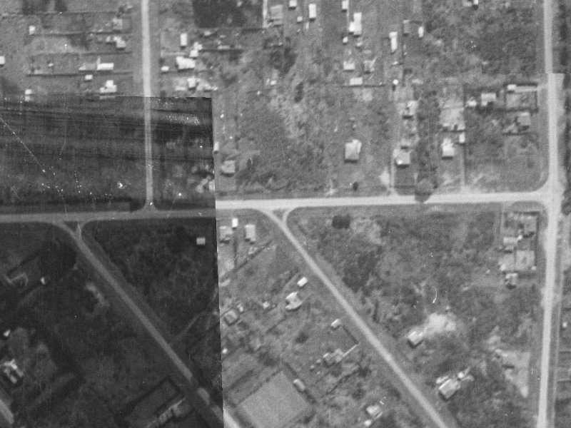 156 Beach Road from the air, 1940-1944