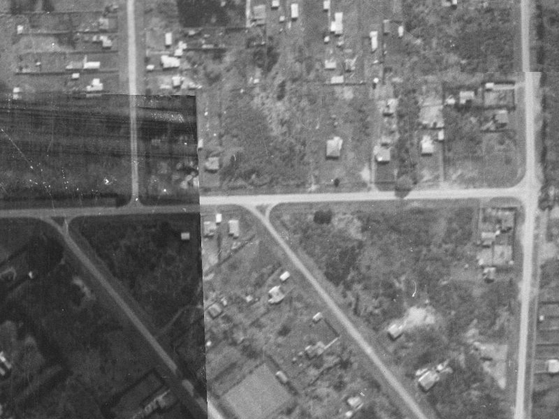 154B Beach Road from the air, 1940-1944