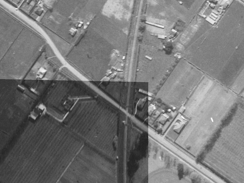 98 Sawyers Arms Road from the air, 1940-1944