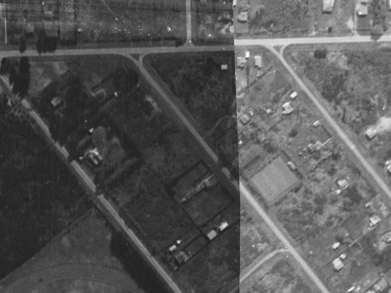16 Flemington Avenue from the air, 1940-1944