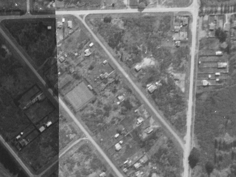 22 Pinewood Avenue from the air, 1940-1944