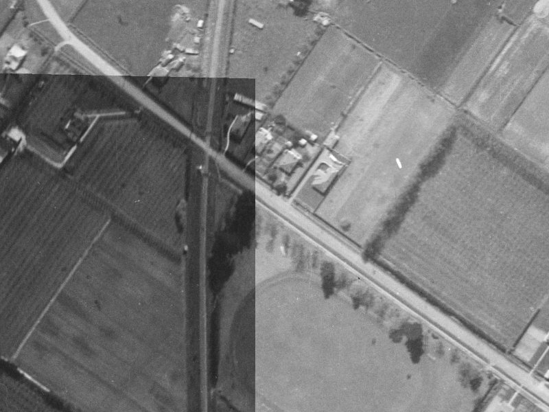89 Sawyers Arms Road from the air, 1940-1944