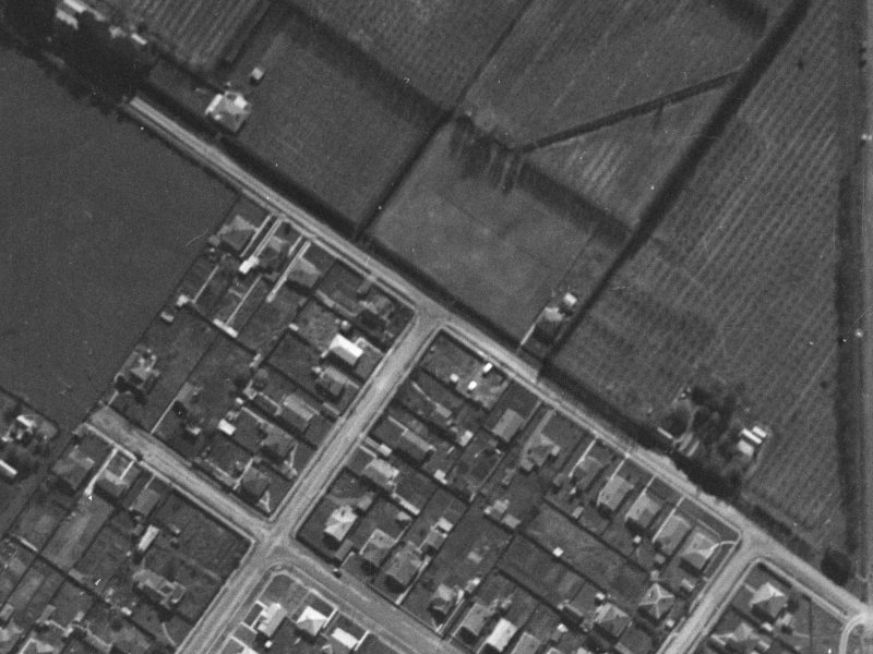 91 Langdons Road from the air, 1940-1944