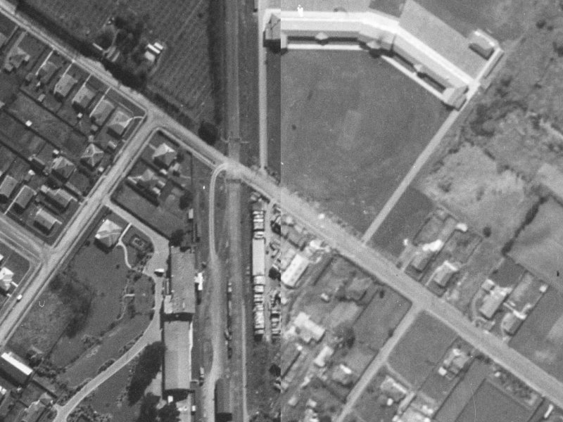 47 Langdons Road from the air, 1940-1944