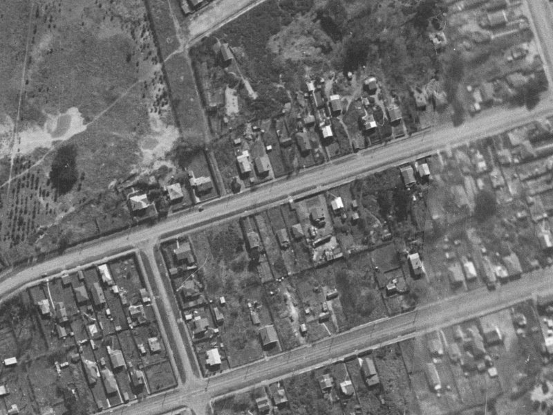 63 Leaver Terrace from the air, 1940-1944