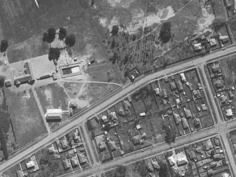 92A Leaver Terrace from the air, 1940-1944