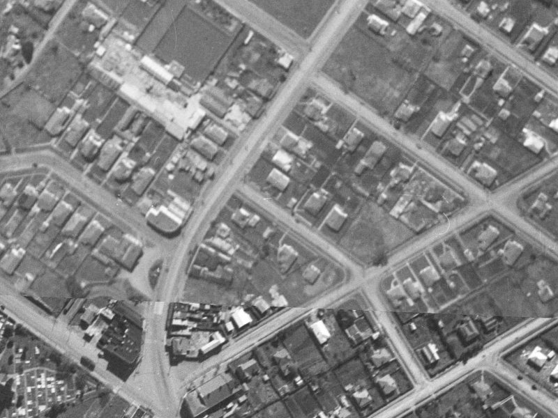 16 Loftus Street from the air, 1940-1944