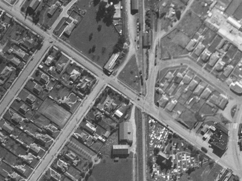 35 Harewood Road from the air, 1940-1944