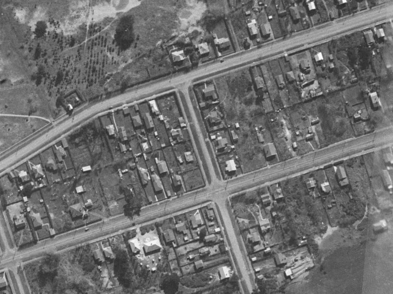 14 Shaw Avenue from the air, 1940-1944