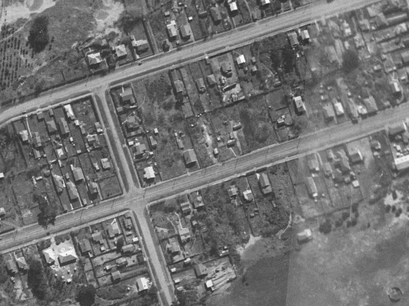 86 Bowhill Road from the air, 1940-1944