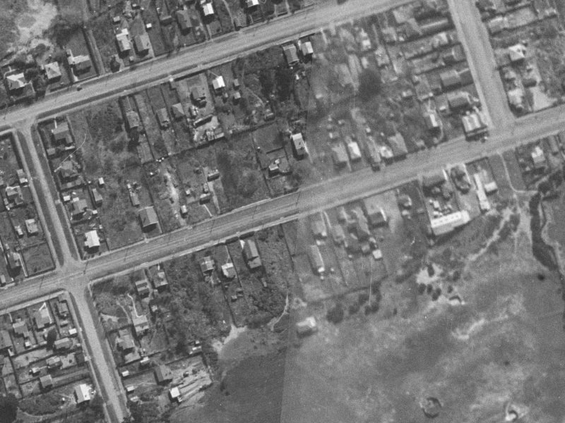 65-67 Bowhill Road from the air, 1940-1944