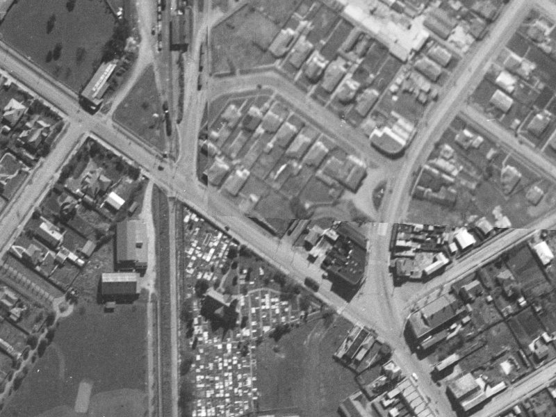 16B Harewood Road from the air, 1940-1944