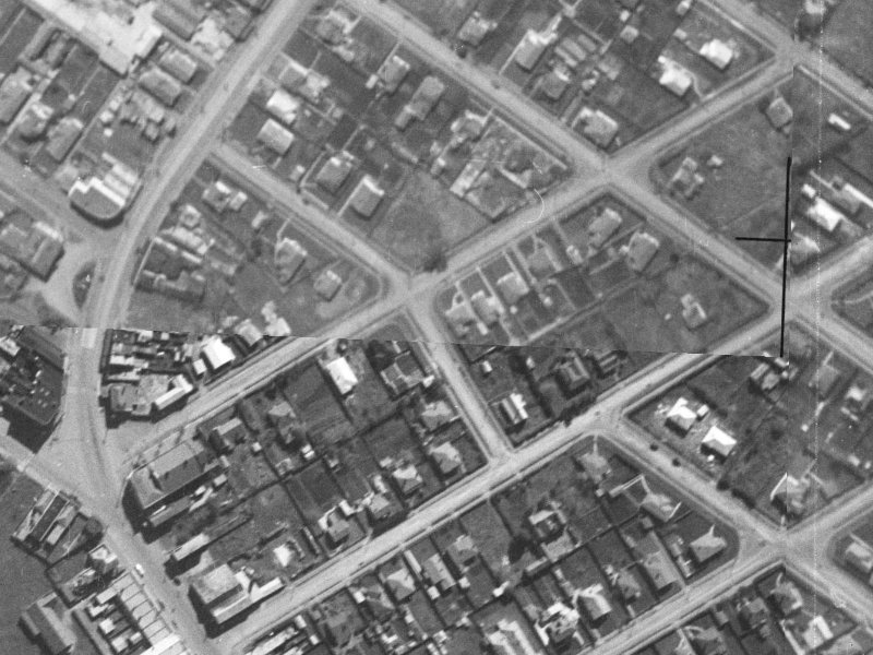 8 Loftus Street from the air, 1940-1944