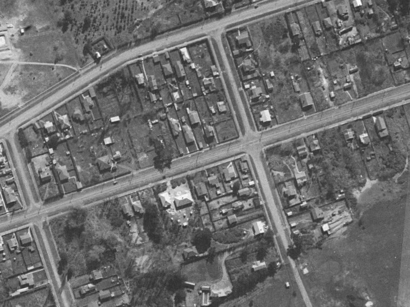 106 Bowhill Road from the air, 1940-1944