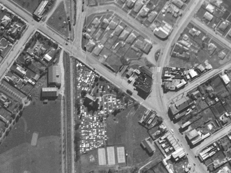 12 Harewood Road from the air, 1940-1944