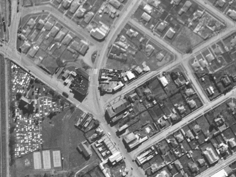 7 Horner Street from the air, 1940-1944