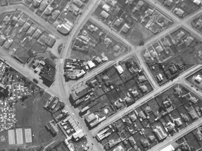 8 Horner Street from the air, 1940-1944