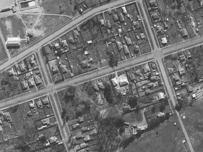 119 Bowhill Road from the air, 1940-1944