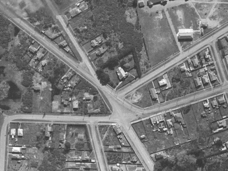 164 Leaver Terrace from the air, 1940-1944