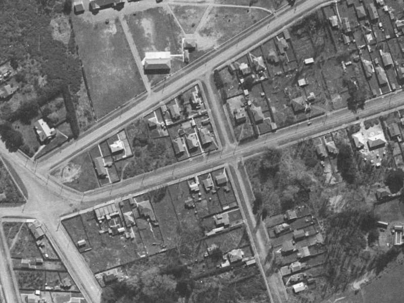 142 Bowhill Road from the air, 1940-1944
