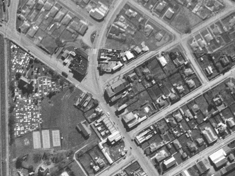 511 Papanui Road from the air, 1940-1944