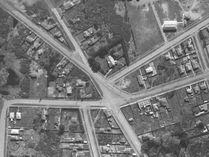 164 Leaver Terrace from the air, 1940-1944