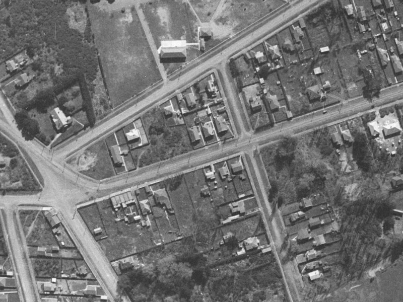144 Bowhill Road from the air, 1940-1944