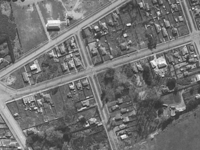 133 Bowhill Road from the air, 1940-1944