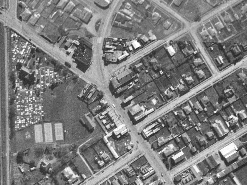 505 Papanui Road from the air, 1940-1944