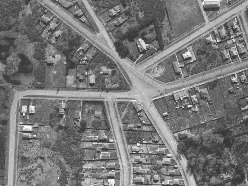 172 Bowhill Road from the air, 1940-1944