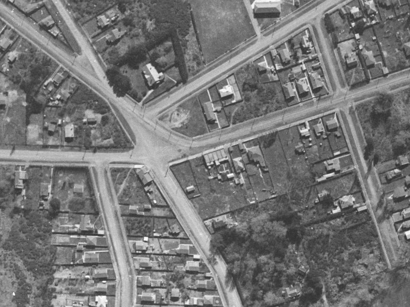 165 Bowhill Road from the air, 1940-1944