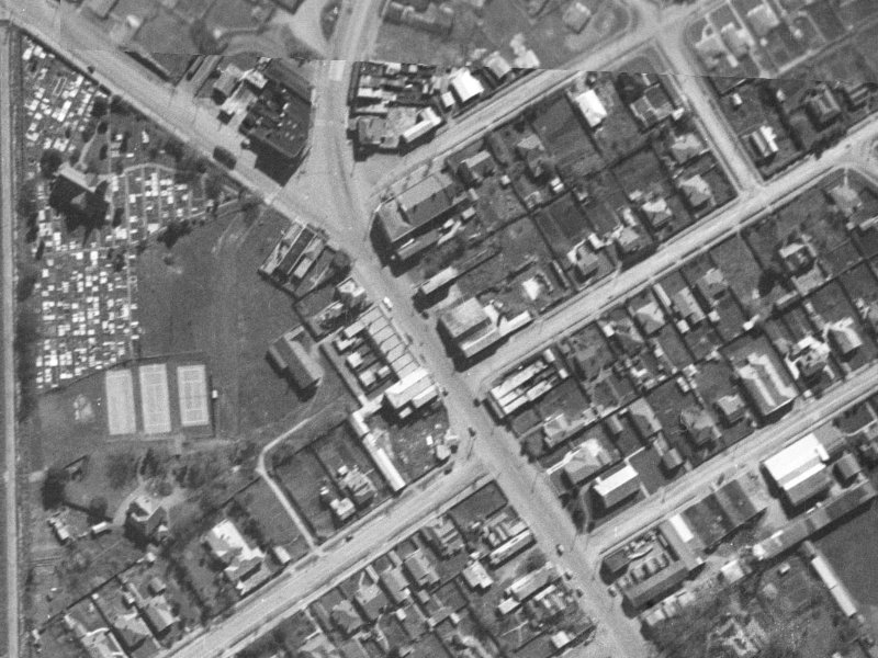 474 Papanui Road from the air, 1940-1944