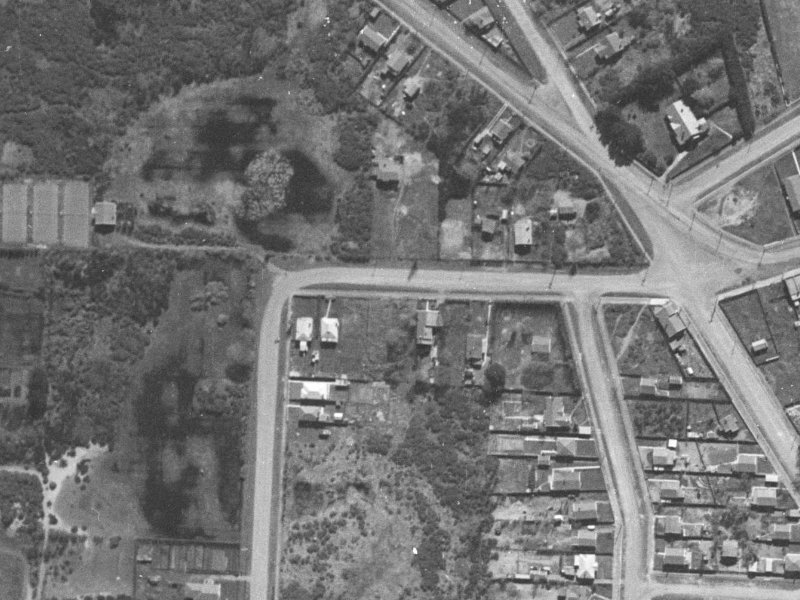 183 Bowhill Road from the air, 1940-1944