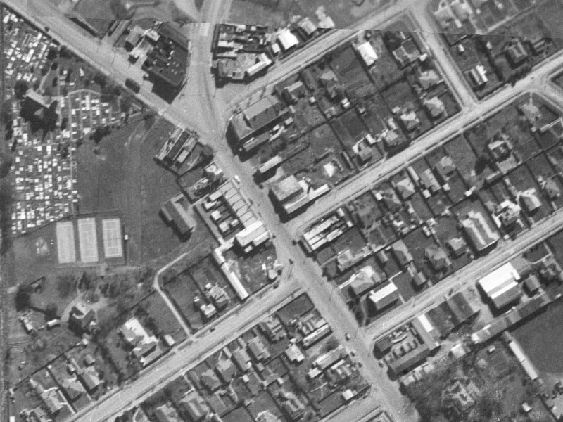 472 Papanui Road from the air, 1940-1944