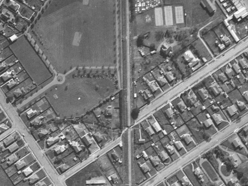 25 Bellvue Avenue from the air, 1940-1944