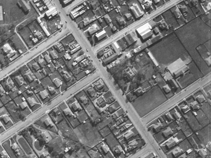 469 Papanui Road from the air, 1940-1944