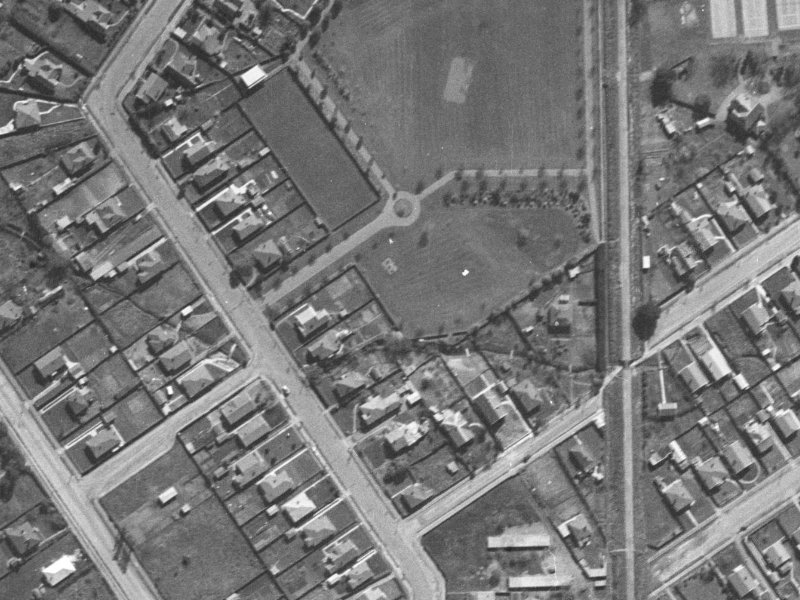 56 St James Avenue from the air, 1940-1944