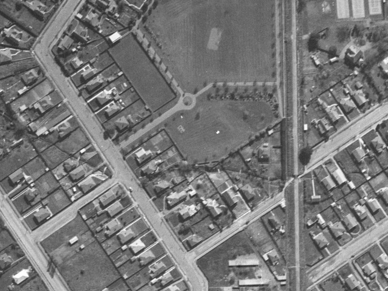 56 Saint James Avenue from the air, 1940-1944