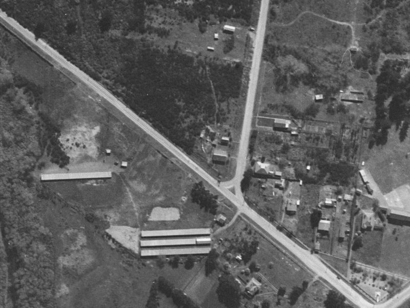 24 Lake Terrace Road from the air, 1940-1944
