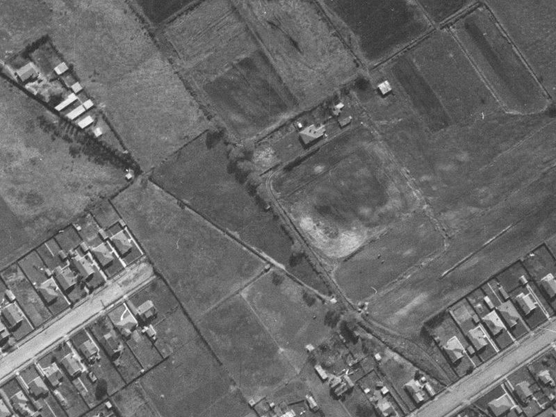 206 Rutland Street from the air, 1940-1944