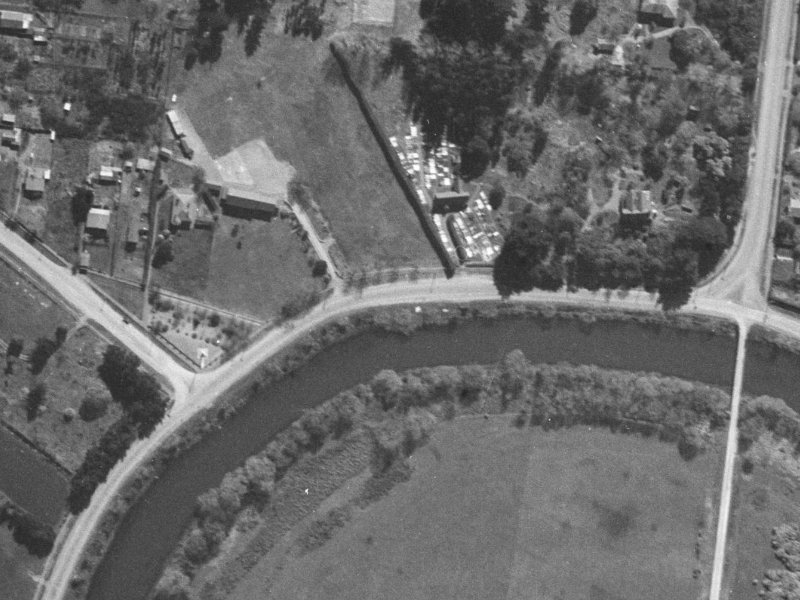 269–281 New Brighton Road from the air, 1940-1944