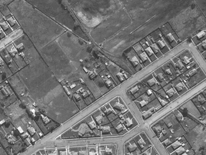 183 Rutland Street from the air, 1940-1944