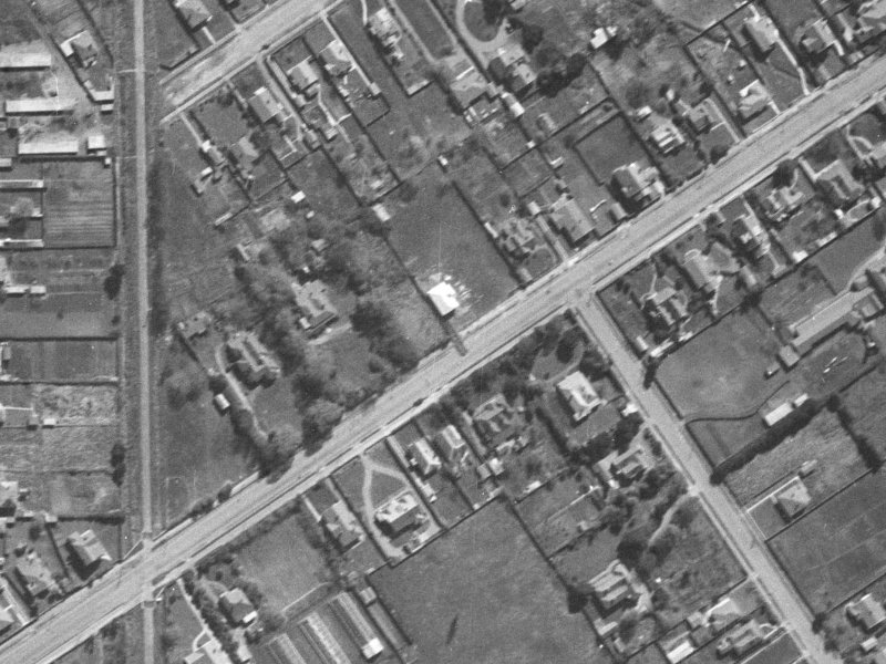 161 Blighs Road from the air, 1940-1944